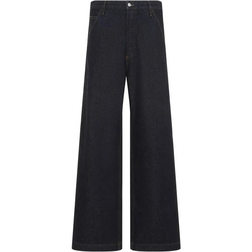 Pickerby Dark Blue Cotton Jeans - Größe 31 - Dries Van Noten - Modalova