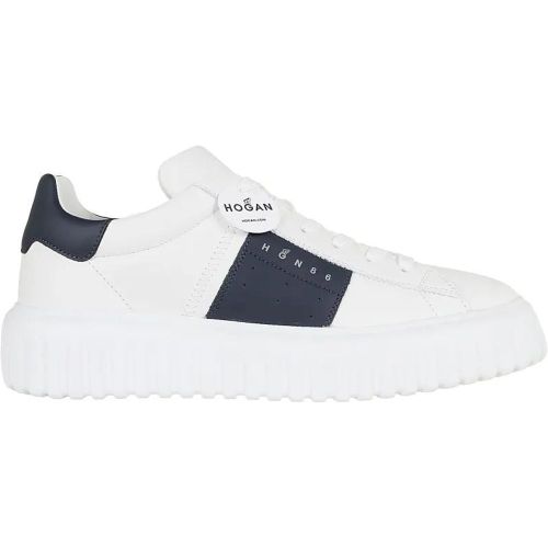 Low-Top Sneaker - H-Stripes Smooth Leather Sneakers - Gr. 10 - in - für Damen - Hogan - Modalova