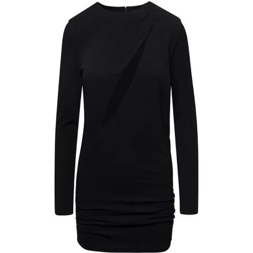Black Fitted Minidress With Cut-Out Detail In Visc - Größe 42 - black - Versace - Modalova