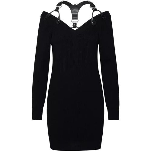 Black Wool Dress - Größe 38 - black - Moschino - Modalova