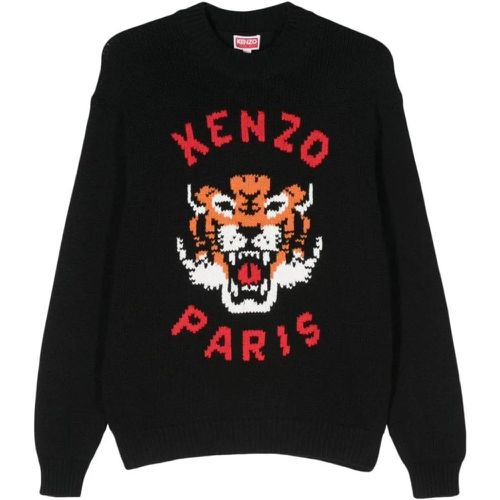 Black Cotton Sweatshirt - Größe L - Kenzo - Modalova