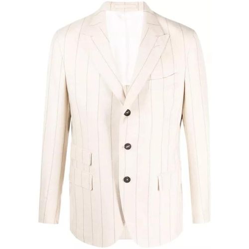 Beige Striped Jacket - Größe 50 - multi - Eleventy - Modalova