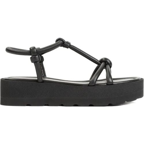 Sandalen - Marine Black Nappa Leather Sandals - Gr. 39,5 (EU) - in - für Damen - Gianvito Rossi - Modalova