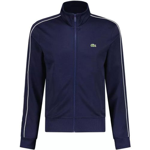 Sweatjacke mit Logo Stickerei - Größe XL - black - Lacoste - Modalova