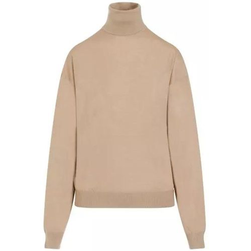 Camel Wool Sweater - Größe M - brown - Saint Laurent - Modalova