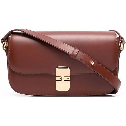 Shopper - Noisette Brown Calf Leather Shoulder Bag - Gr. unisize - in - für Damen - A.P.C. - Modalova