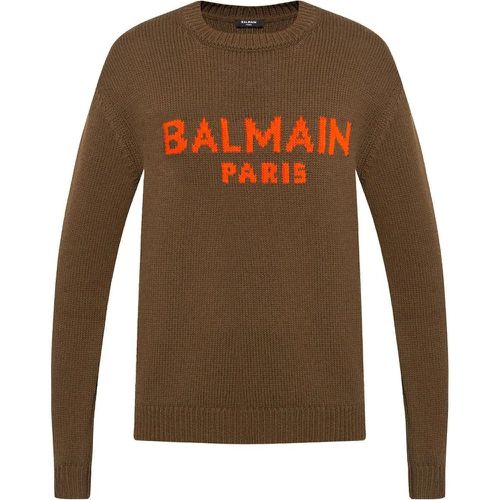 Wool Logo Sweater - Größe XL - Balmain - Modalova