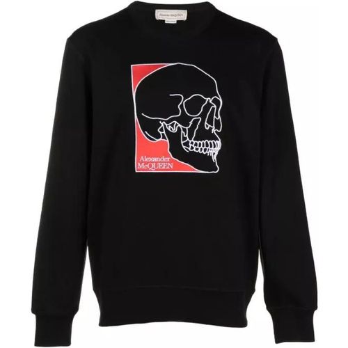 Black Skull Embroidery Blouse - Größe XXL - black - alexander mcqueen - Modalova