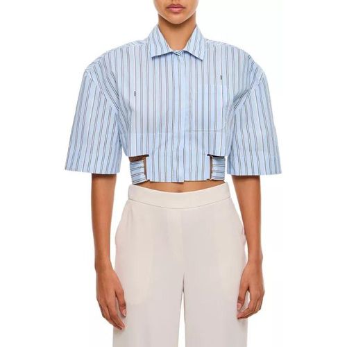 Croppped Stripe Shirt - Größe 36 - blue - Jacquemus - Modalova