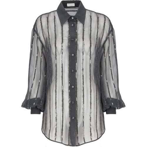 Black Cucinelli Silk Shirt - Größe S - BRUNELLO CUCINELLI - Modalova