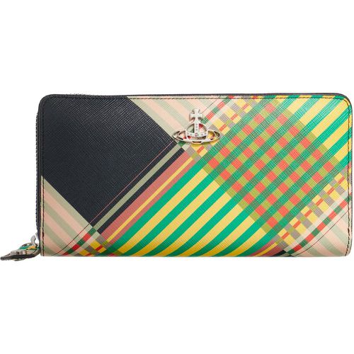 Portemonnaie - Saff Print Zip Round Wallet - Gr. unisize - in - für Damen - Vivienne Westwood - Modalova