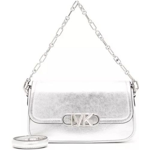 Shopper - Silver-Tone Medium Parker Shoulder Bag In Leather - für Damen - Michael Kors - Modalova