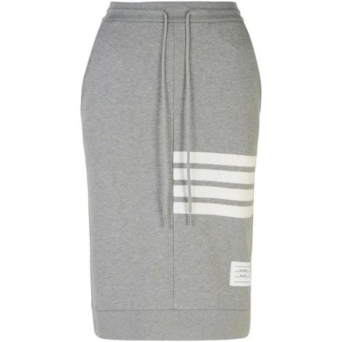 Bar' Grey Cotton Skirt - Größe 38 - Thom Browne - Modalova