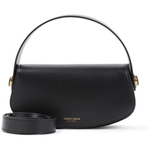 Crossbody Bags - Black Calf Leather Handbag - Gr. unisize - in - für Damen - Giorgio Armani - Modalova