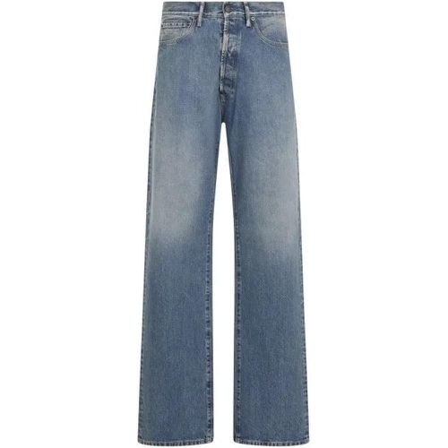 Medium Blue Cotton 5 Pockets Pants - Größe 31 - blau - Maison Margiela - Modalova