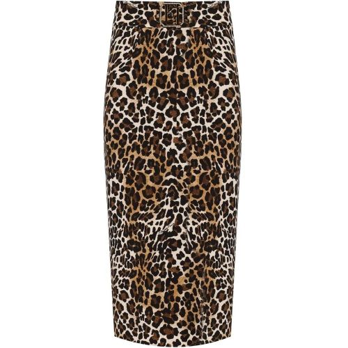 Animal-Print Midi Skirt - Größe 44 - Elisabetta Franchi - Modalova