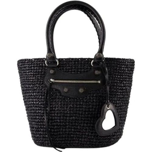 Shopper - Le Cagole Panier M Shoulder Bag - Nylon - Black - Gr. unisize - in - für Damen - Balenciaga - Modalova