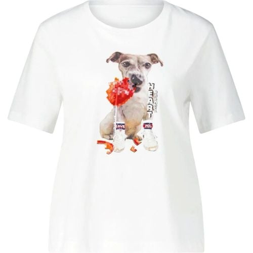 T-Shirt mit Print und Pailletten - Größe 34 - Marc Cain - Modalova