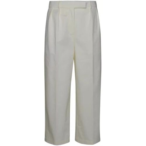 White Cotton Pants - Größe 40 - white - Thom Browne - Modalova