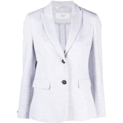 Single-Breasted Light Grey Blazer - Größe 48 - PESERICO - Modalova