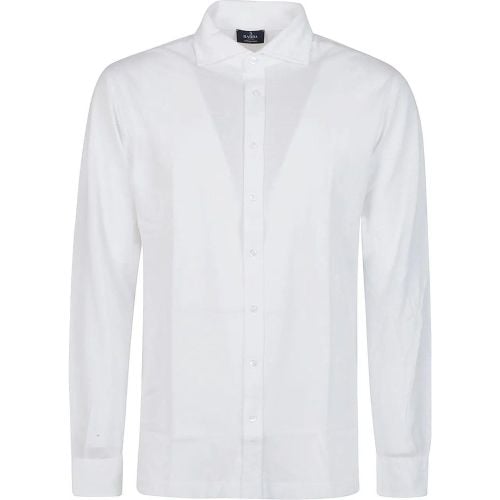 Long Sleeve Shirt White - Größe 52 - Barba Napoli - Modalova