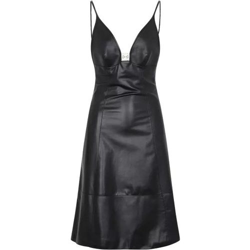 Black Leather Anagram Strappy Dress - Größe 34 - Loewe - Modalova