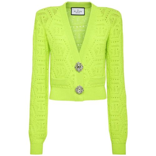 Strickjacke Monogram - Größe L - Philipp Plein - Modalova