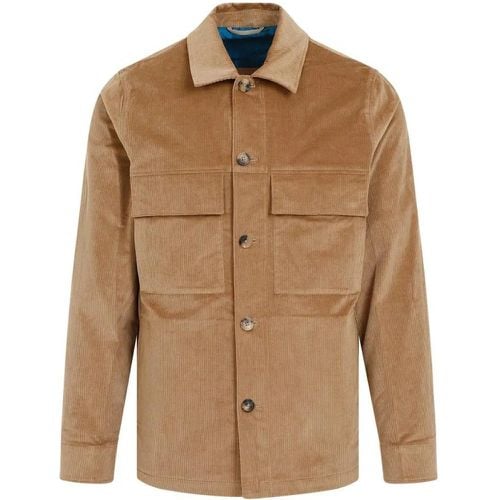 Medium Beige Cotton Shirt Jacket - Größe L - Paul Smith - Modalova