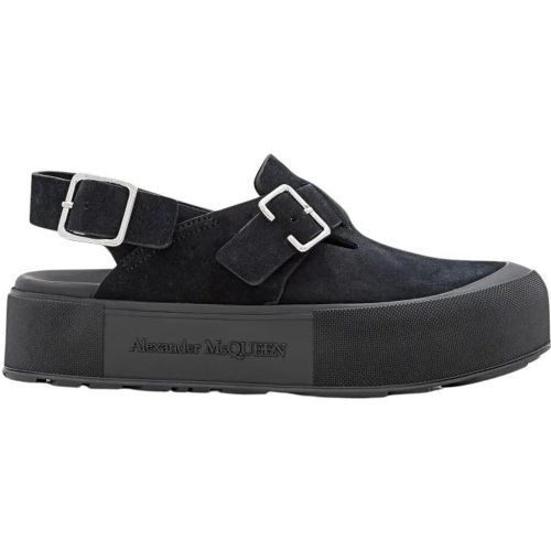 Low-Top Sneaker - Black Leather Sandals - Gr. 41 (EU) - in - für Damen - alexander mcqueen - Modalova