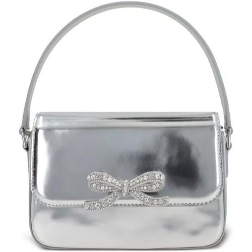 Crossbody Bags - Silver Leather Micro Bag - für Damen - self-portrait - Modalova