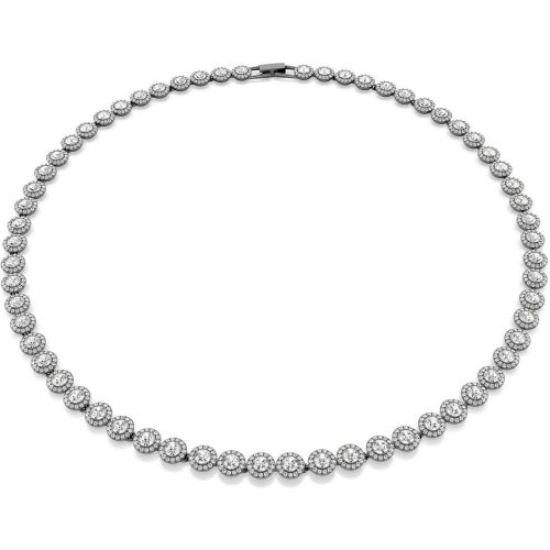 Halsketten - Una Graue Halskette 5681057 - Gr. unisize - in Grau - für Damen - Swarovski - Modalova