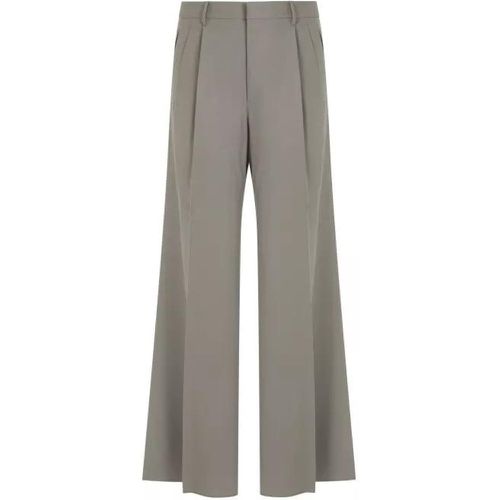 Double Pleat Grey Wool Trousers - Größe 50 - ETRO - Modalova