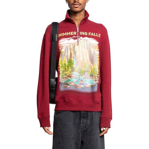 ZIP-UP SWEATSHIRT BURGUNDY - Größe L - Loewe - Modalova