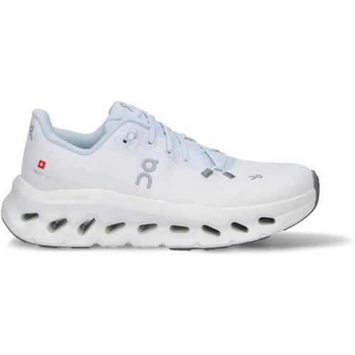 Low-Top Sneaker - White Sneakers With Blue Details And Logo Embroide - Gr. 7_5 - in - für Damen - On - Modalova