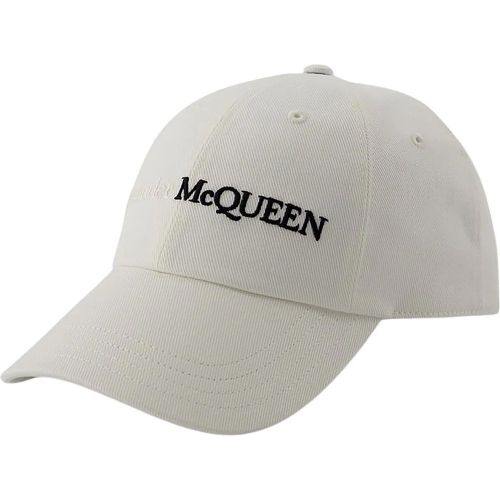 Caps & Mützen - Classic Logo Bic Cap - Cotton - White - Gr. L - in - für Damen - alexander mcqueen - Modalova