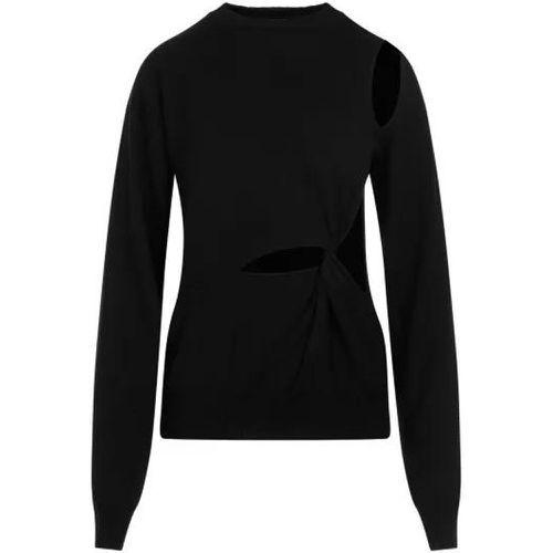 Holiday Cutout Black Virgin Wool Pullover - Größe M - SPORTMAX - Modalova