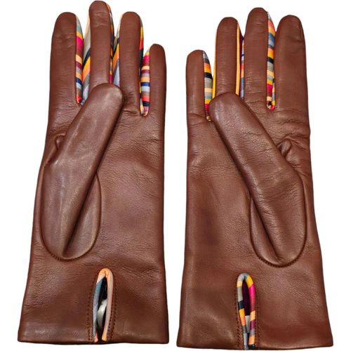 Handschuhe - Gants cuir noisette inter doigts bayad�re W1A 461E - Gr. M - in - für Damen - Paul Smith - Modalova