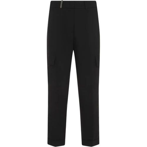 Cargo Black Wool Pants - Größe 38 - PESERICO - Modalova