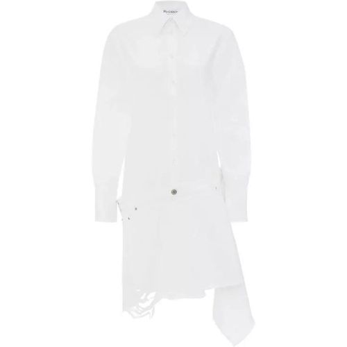 White Hybrid Denim Mini Dress - Größe 6 - white - J.W.Anderson - Modalova