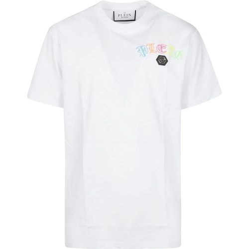 Embroidered T-shirt White - Größe XL - Philipp Plein - Modalova