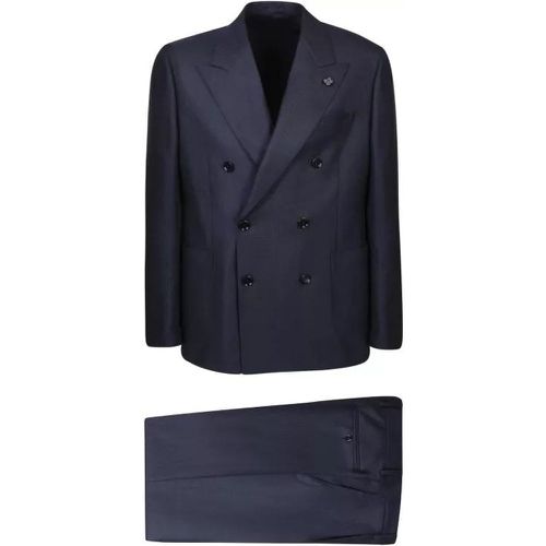 Blue Wool Suit - Größe 52 - blue - Lardini - Modalova