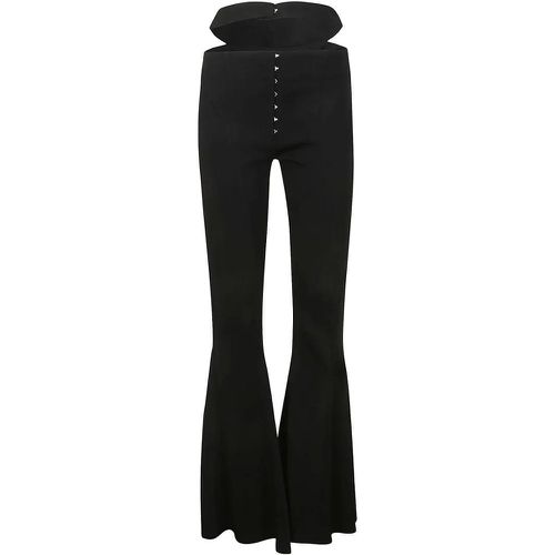 Cut-Out Wide Leg Trousers - Größe 40 - Mugler - Modalova