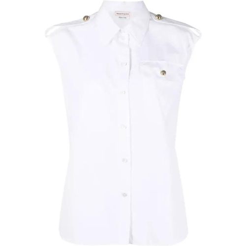 White Military Shirt - Größe 40 - white - alexander mcqueen - Modalova