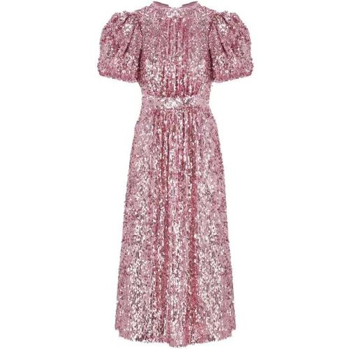 Dress With Paillettes - Größe 38 - pink - Rotate - Modalova