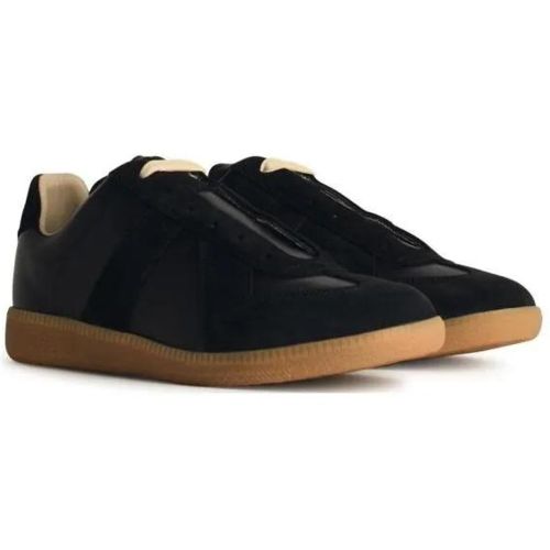 Low-Top Sneaker - Replica' Black Leather Sneakers - Gr. 36 (EU) - in - für Damen - Maison Margiela - Modalova