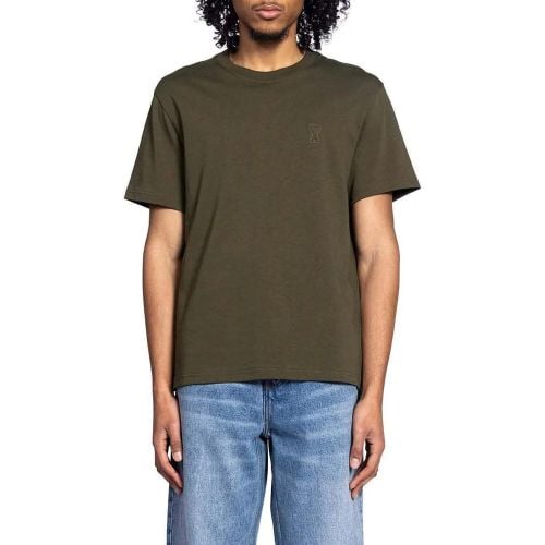 CLASSIC ADC EMBOSSE TSHIRT LODEN - Größe L - AMI Paris - Modalova