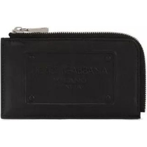 Portemonnaies - Logo-Embossed Leather Wallet - Gr. unisize - in - für Damen - Dolce&Gabbana - Modalova