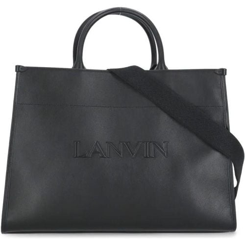 Totes & Shopper - Black Leather Shopping Bag - Gr. unisize - in - für Damen - Lanvin - Modalova