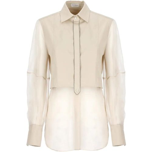 Shiny Trims Shirt - Größe M - BRUNELLO CUCINELLI - Modalova