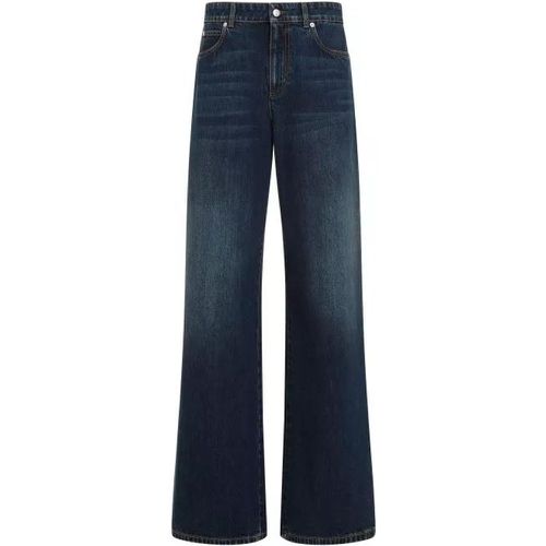 Dark Blue Cotton Jeans - Größe 27 - blue - alexander mcqueen - Modalova